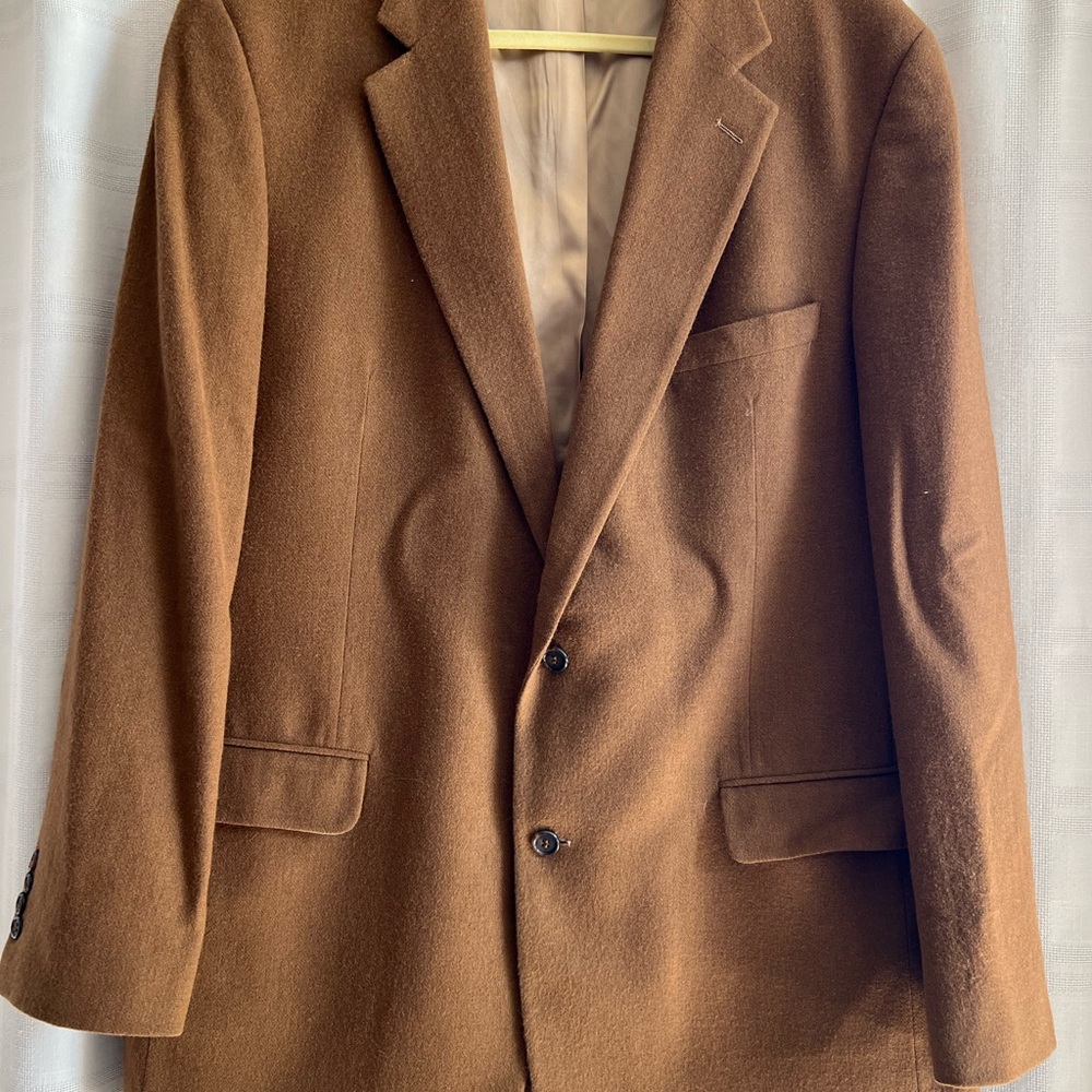 Brooks Brothers Brown Camel Hair Single-Breasted Sport Coat 44XL